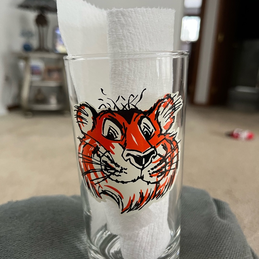 Vintage Tiger in your Tank  Glass Tumbler